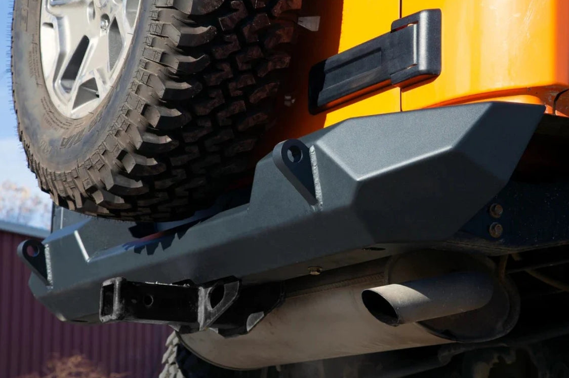 Crawltrek Pyro Mid-Width Rear Bumper - Black - JK