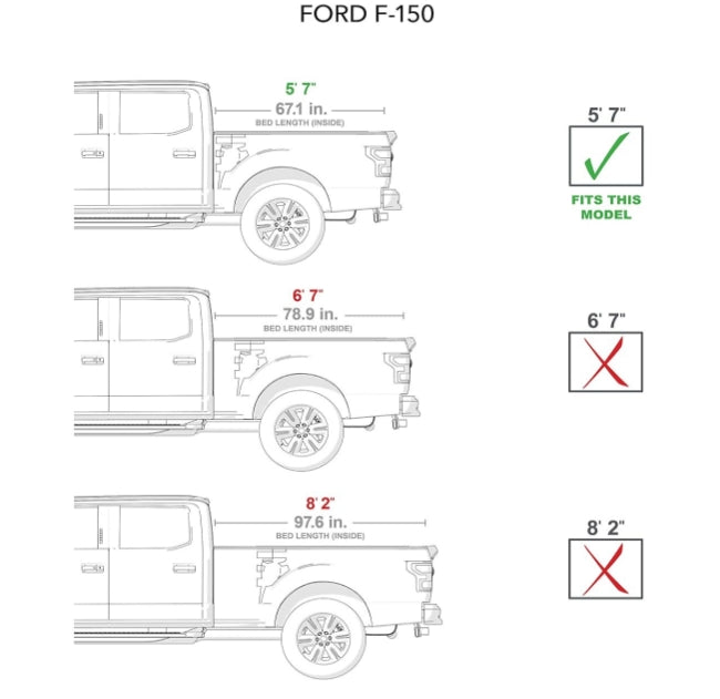 BAK BAKFlip MX4 Hard Folding Truck Bed Tonneau Cover | 448339 | Fits 2021-2024 Ford F-150 (incl. Raptor/Lightning) 5' 7" Bed (67.1")