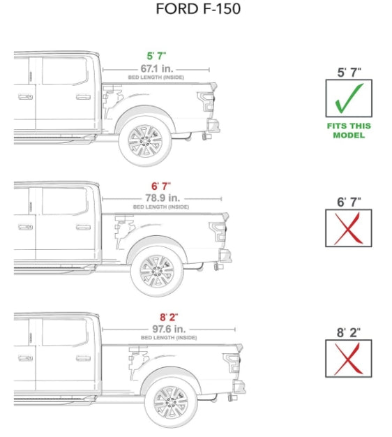 BAK BAKFlip F1 Hard Folding Truck Bed Tonneau Cover | 772339 | Fits 2021-2024 Ford F-150 (incl. Raptor/Lightning) 5' 7" Bed (67.1")