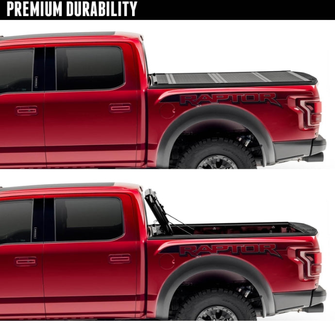 BAK BAKFlip F1 Hard Folding Truck Bed Tonneau Cover | 772339 | Fits 2021-2024 Ford F-150 (incl. Raptor/Lightning) 5' 7" Bed (67.1")