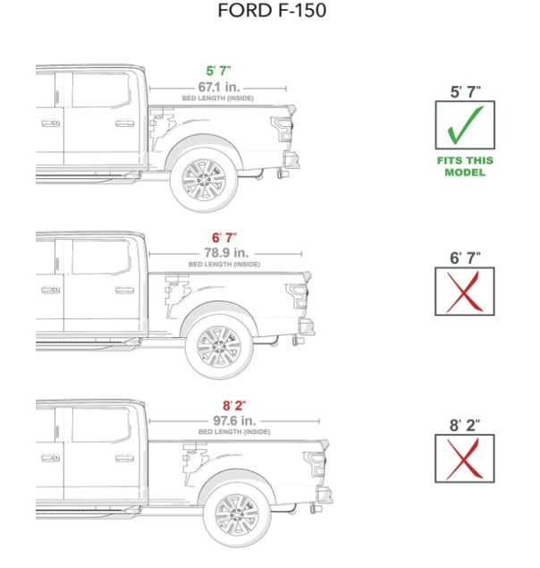 BAK BAKFlip G2 Hard Folding Truck Bed Tonneau Cover | 226329 | Fits 2015 - 2020 Ford F-150 5' 7" Bed (67.1")