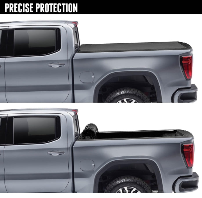 BAK Revolver X4s Hard Rolling Truck Bed Tonneau Cover | 80132 | Fits 2019 - 2024 Chevy/GMC Silverado/Sierra 1500, works w/ MultiPro/Flex tailgate 8' 2" Bed (98.2")