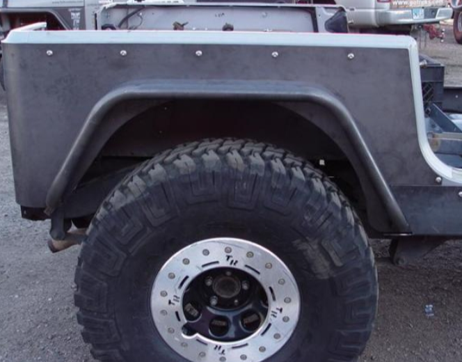 TNT Customs Jeep Wrangler YJ Corner Armor With 6 inch tube flare