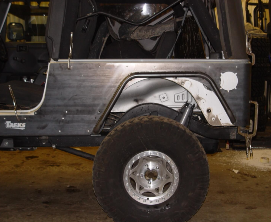 TNT Customs Jeep Wrangler LJ Corner Guards with 3 Inch Flare and 40S Wheel Opening