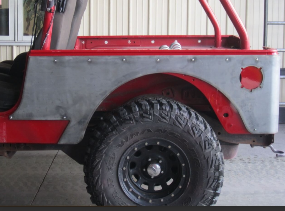 TNT Customs Jeep Wrangler LJ Corner Guards with 3 Inch Flare and Factory Wheel Opening