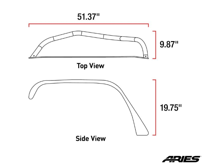 Jeep Wrangler JK/JKU Raw Aluminum Front Fender Flares