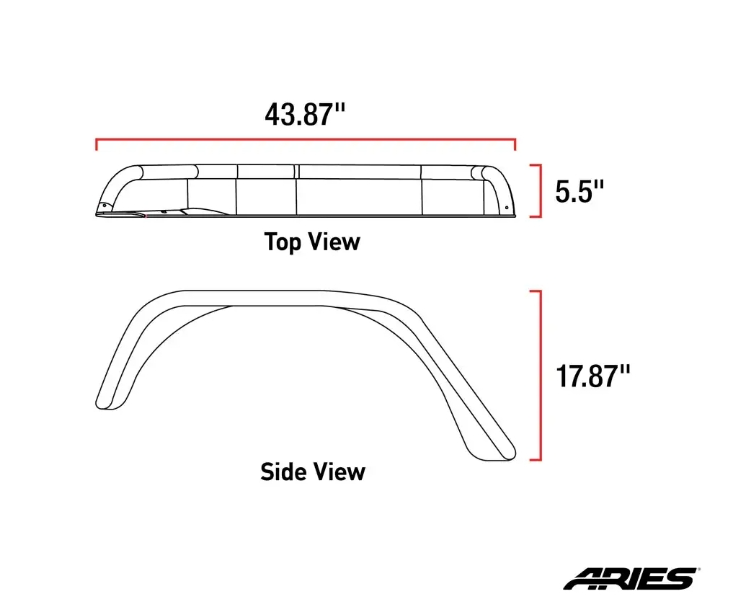 Jeep Wrangler JK/JKU Raw Aluminum Rear Fender Flares