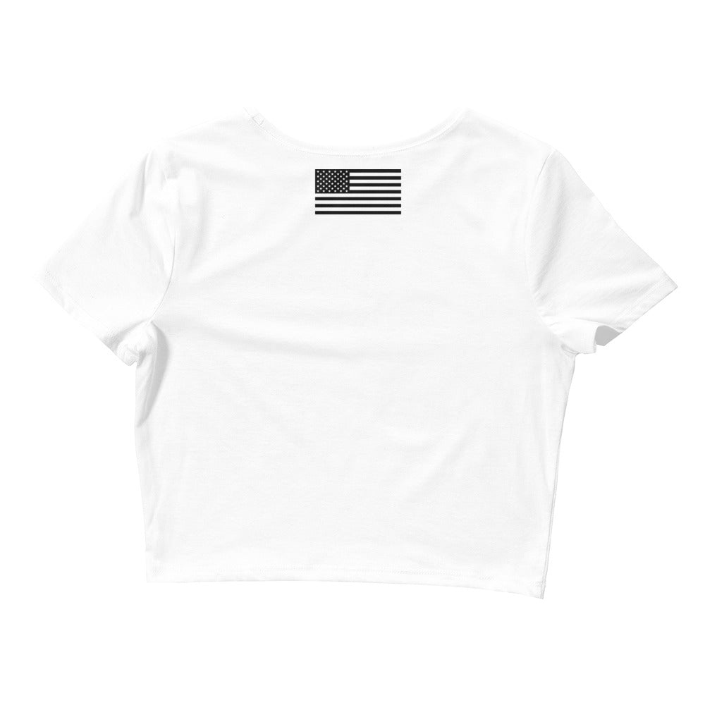 TRUMP FIST WOMENS CROP TOP -T